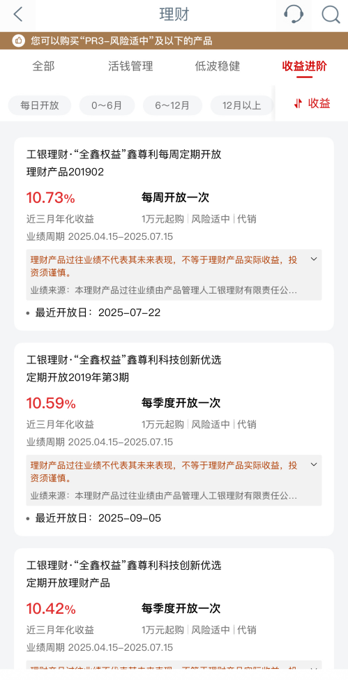 手机配资软件 近3个月年化收益率超10%，这类理财产品受追捧